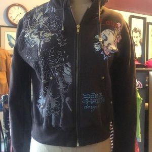 Ed Hardy hoodie and sweatpants